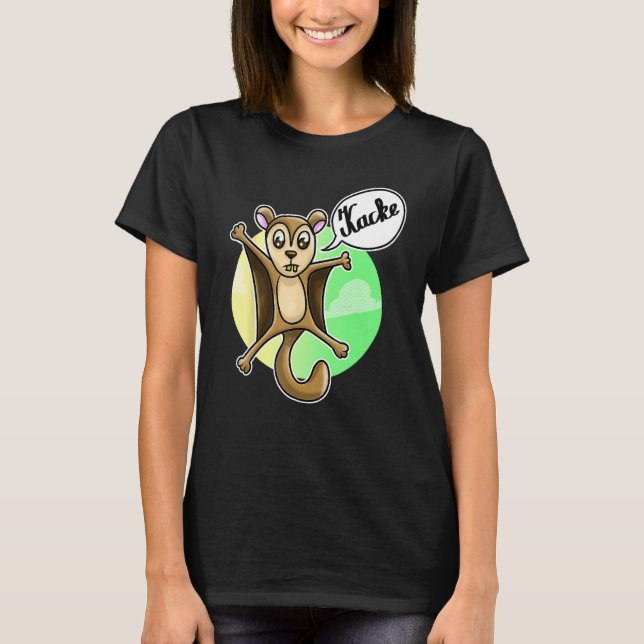 T-shirt Flying squirrel cursing squirrel pooch swearing (Devant)