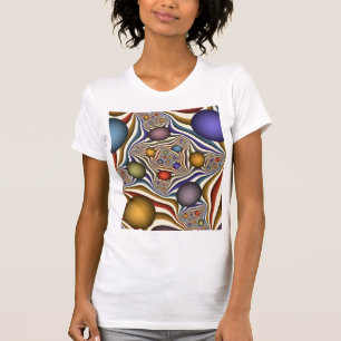 T-shirt Flying Up, Colorful Moderne Art Fractal Abstrait