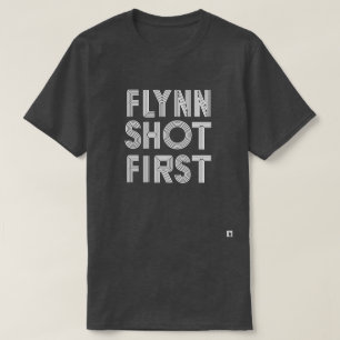 T-shirt Flynn a tiré d'abord - le blanc