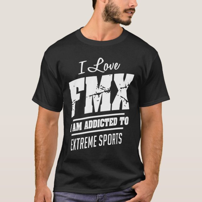 T-shirt FMX Motocross T Shirt Sport Cadeau (Devant)