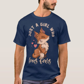 T-shirt Fo Lover Femme Animal De Forêt Juste Une Fille Qui