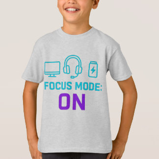 T-shirt Focus Mode ON – Minimalist Tech