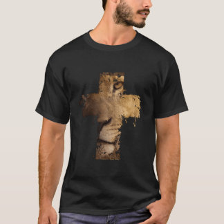 T-shirt Foi chrétienne de la Croix du Lion