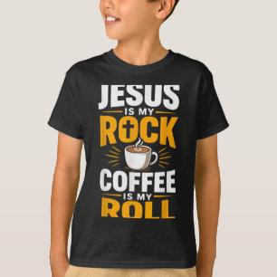 T-shirt Foi chrétienne Jésus Café Matin Prière