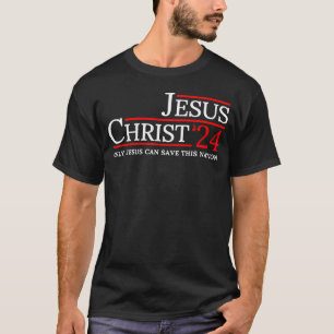 T-shirt Foi Croix drapeau américain Christ Jésus Religieux