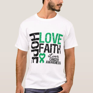 T-shirt Foi d'amour d'espoir de Cancer de foie