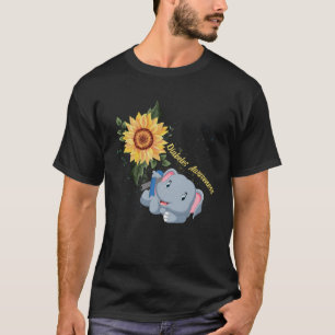 T-shirt Foi éléphante Espoir Combattre l'amour Sensibilisa