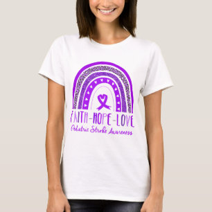 T-shirt Foi Espoir Amour Arc-en-ciel Sensibilisation à l'A