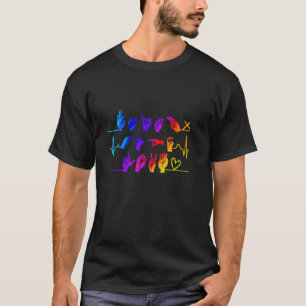 T-shirt Foi Espoir Amour ASL Langue des Signes Américaine
