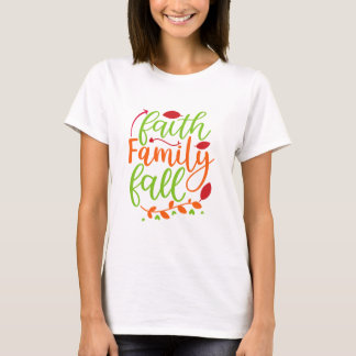 T-shirt Foi Famille Automne