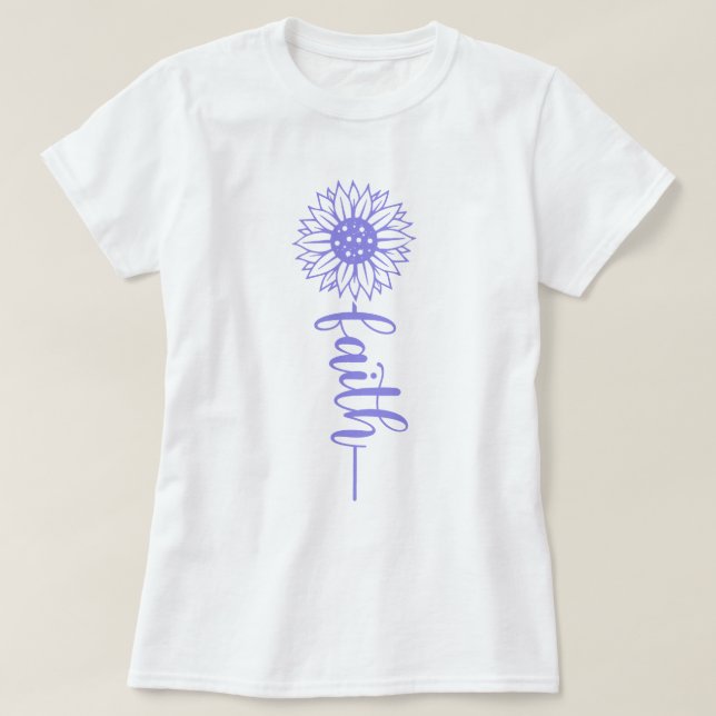 T-shirt Foi & Fleurs (Design devant)