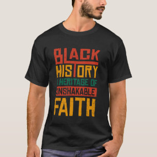 T-shirt Foi inébranlable Mois de l'histoire des Noirs BLM 