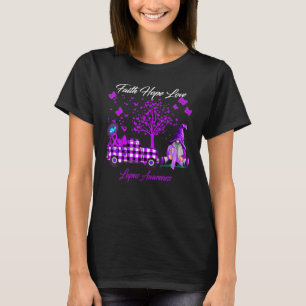 T-shirt Foi papillon Espoir Aimer Lupus Sensibilisation