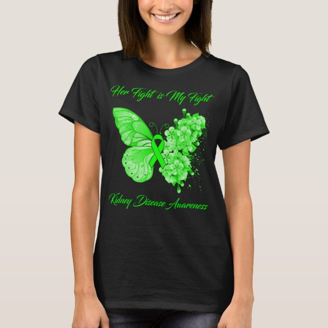 T-shirt Foi papillon Espoir Amour Connaissance de la malad (Devant)