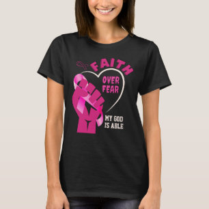 T-shirt FOI SUR LA PEUR Sensibilisation au cancer du sein