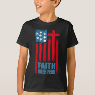 T-shirt Foi sur la prière de l'Amérique Fierté de nous Dra