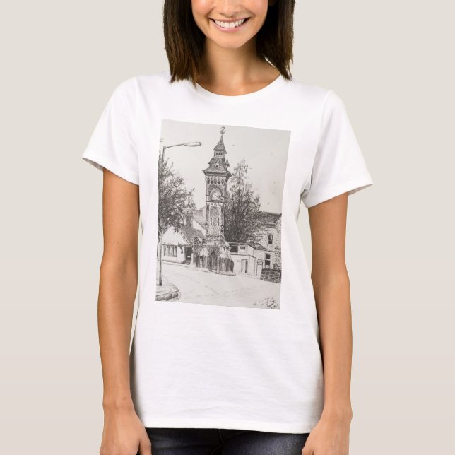 T-shirt Foin de tour d'horloge sur le montage en étoile (Devant)