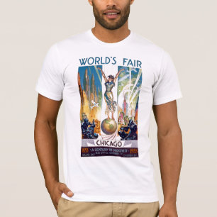T-shirt Foire mondiale de Chicago 1933 - Art Déco Rétro Vi