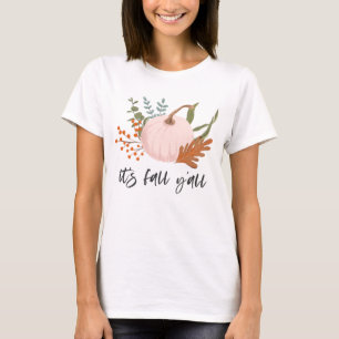 T-shirt Foliage Citrouille rustique C'est automne Y'all