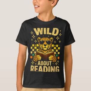 T-shirt Folle de lecture amoureuse de livres d'animaux drô