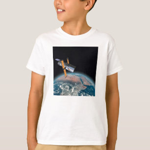 T-shirt foncé d'astronomie de télescope spatial 