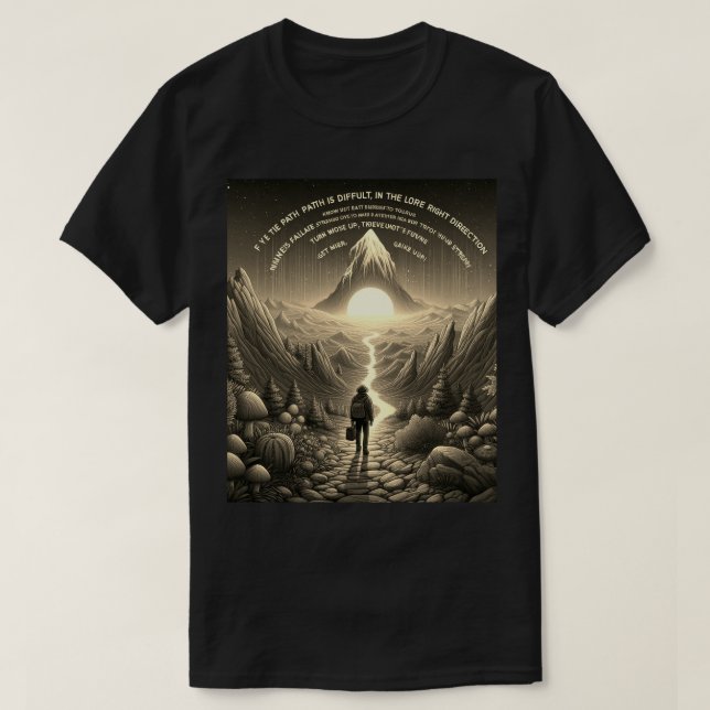 T-shirt foncé de base (Design devant)