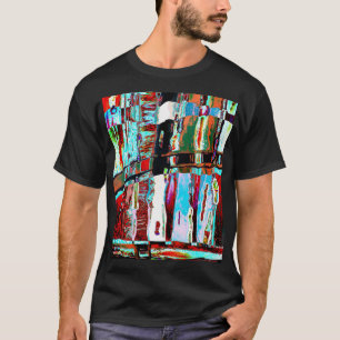 T-Shirt foncé de base – Abstrait de réflexion sur