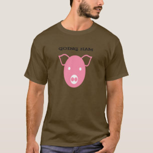 T-shirt foncé de base allant du jambon V2