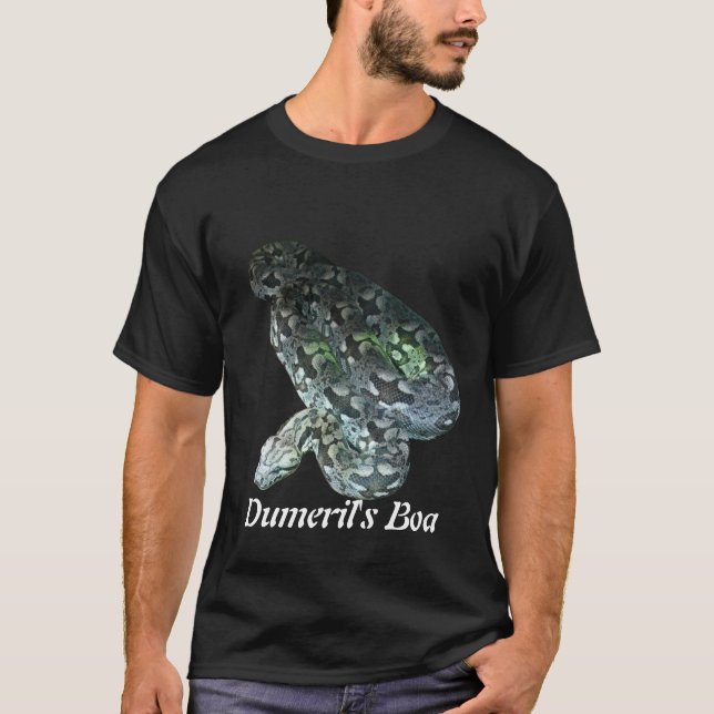T-shirt foncé de base du boa de Dumeril (Devant)