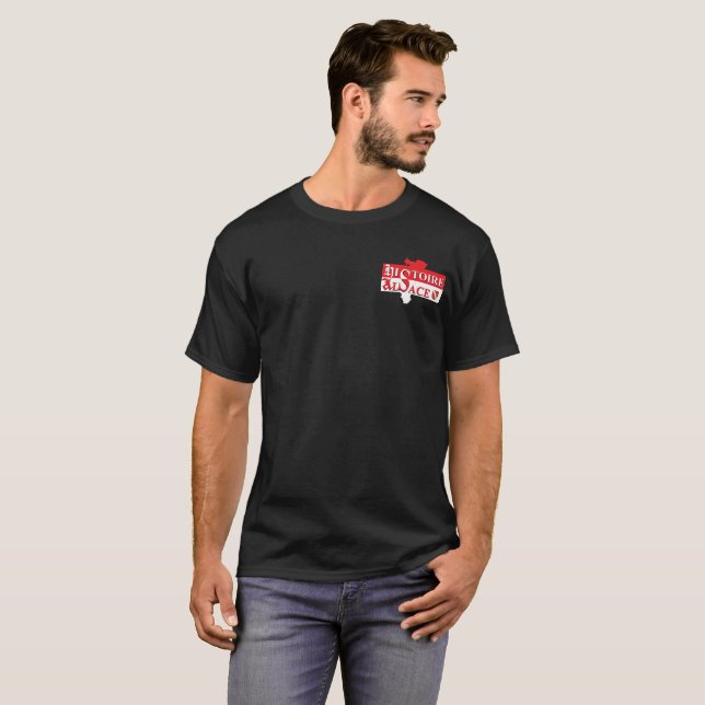 T-shirt foncé M. Histoire Alsace - Elsàss Gschicht (Devant entier)
