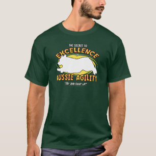 T-shirt foncé secret de berger australien