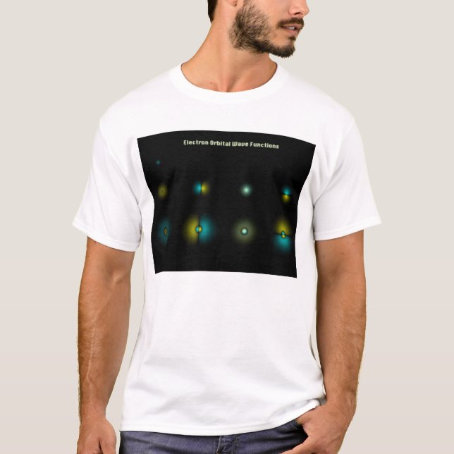 T-shirt Fonctions d'onde orbitales d'électron (Devant)