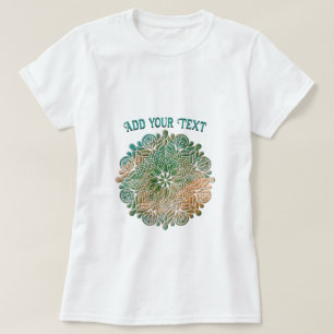 T-shirt Fond coloré de méditation de yoga mandala 3D