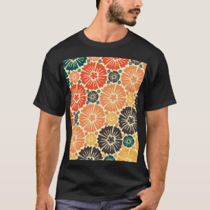 T-shirt Fond d'écran Art Nouveau Retro Design.