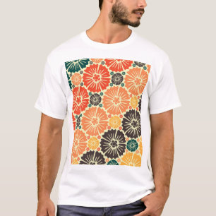 T-shirt Fond d'écran Art Nouveau Retro Design.