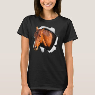 T-shirt Fond d'écran cheval de Derby Équitation Course Ani