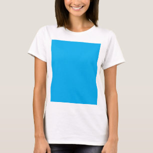 T-shirt Fond uni bleu cyan   Style minimaliste d'été