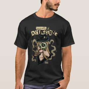 T-shirt Fondamentalement Un Détective Véritable Crime