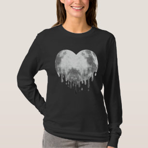 T-shirt Fondre Lune Pleine lune Coeur Luna Love