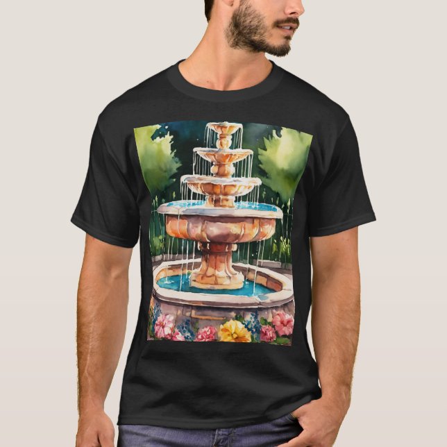 T-shirt fontaine classique - Elégance et (Devant)