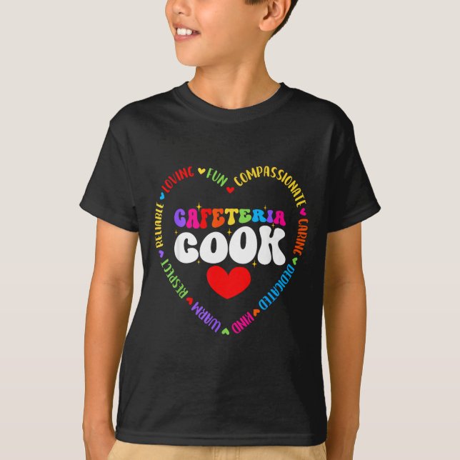 T-shirt Food Services Crew Cafeteria Cook Helper School Sq (Devant)