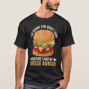 T-shirt Foodaholic Lifestyle Fromage Hamburger Restauratio