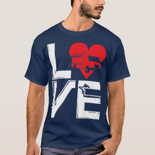 T-shirt Foodtruck Love Ice Cream Trucks Fastfood Food Truc
