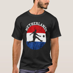T-shirt Footbal Néerlandais Vintage Pays-Bas Fierté Néerla