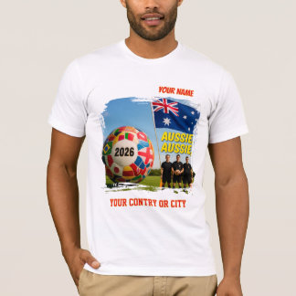 T-shirt Football 2026 SUDAFRICA nom personnalisé pays