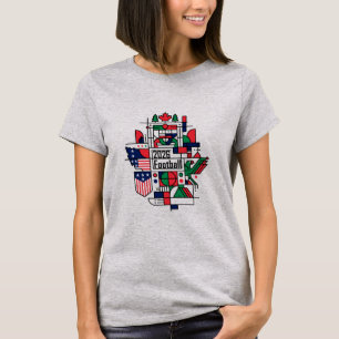 T-shirt Football 2026 USA, Canada, Mexique Football Art