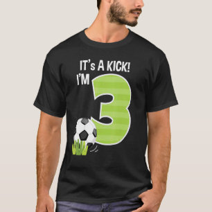 T-shirt Football 3e anniversaire Boy Soccer Anniversaire P