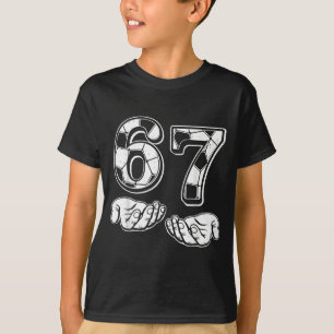 T-shirt Football 67 Six Seven 6 7 Drôle Gen Alpha Meme Dri