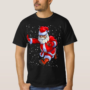 T-shirt Football afro-américain noir Santa Claus Afro C