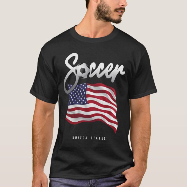 T-shirt Football américain - Drapeau américain (Devant)